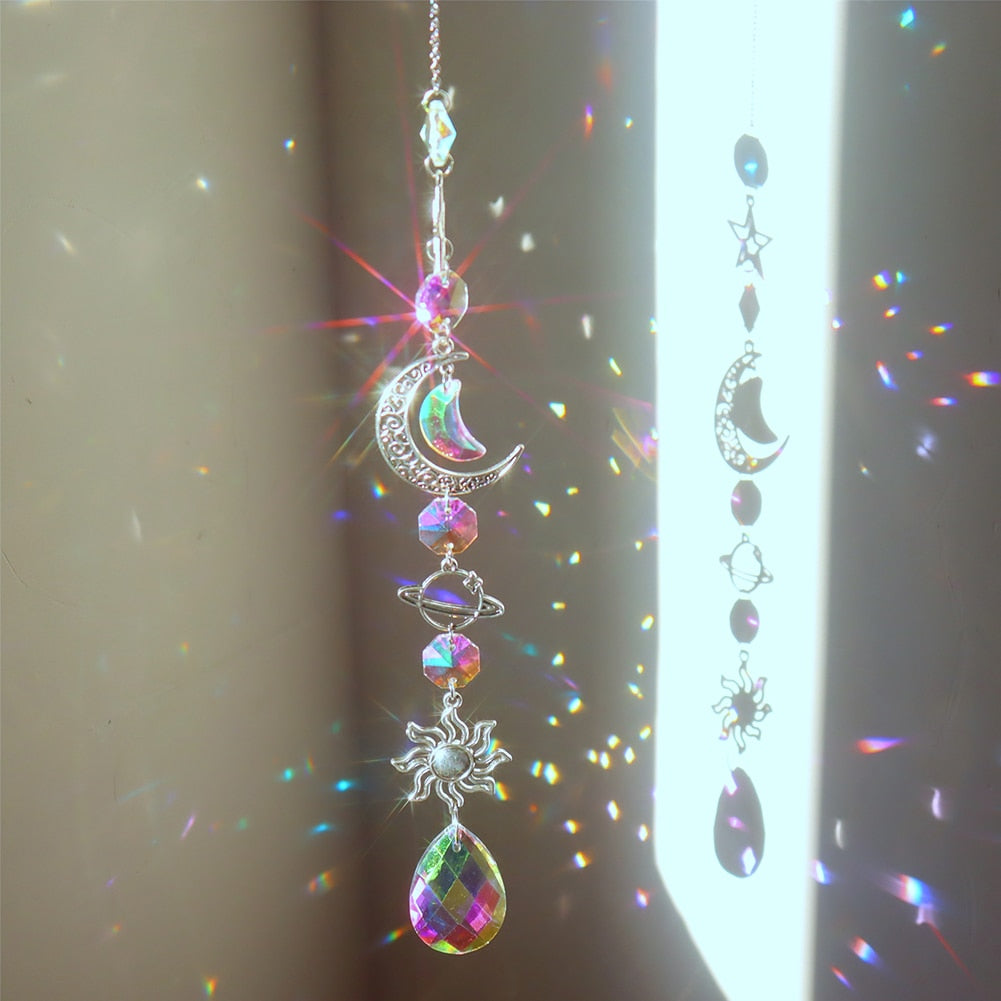 Dream Combo Symphony Crystal Vindklokke Måne Solfanger | Luvikno