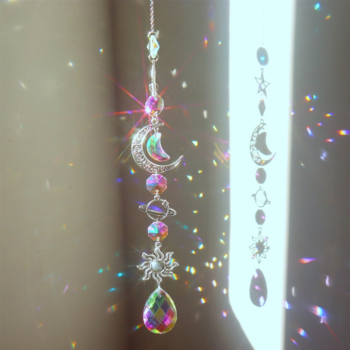 Dream Combo Symphony Crystal Vindklokke Måne Solfanger | Luvikno