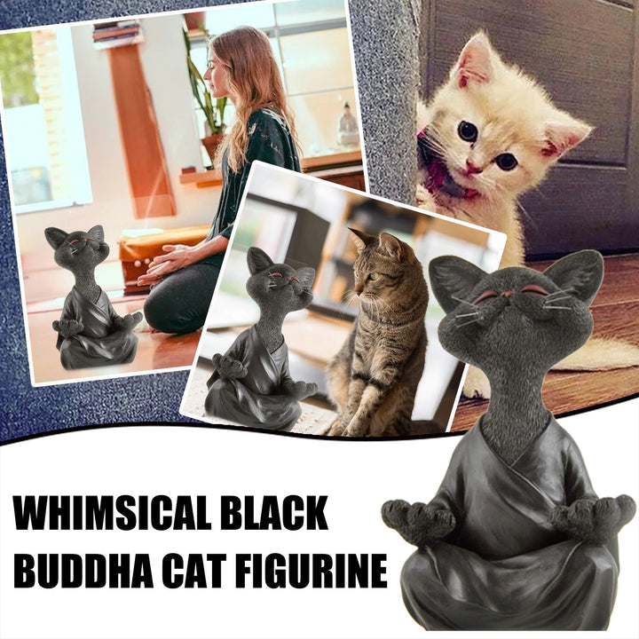 Whimsical Buddha Cat Figur Figur | Luvikno