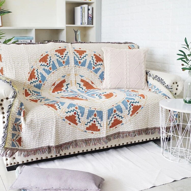 Vintage Pumpkin Sofa Cover Luviknoanket | Luvikno