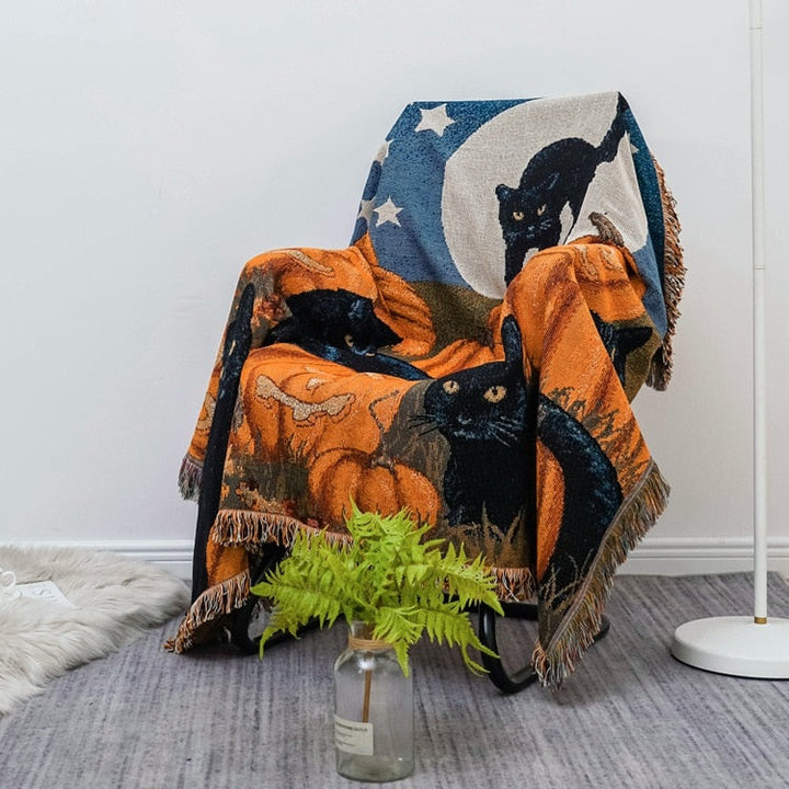 Vintage Pumpkin Sofa Cover Luviknoanket | Luvikno