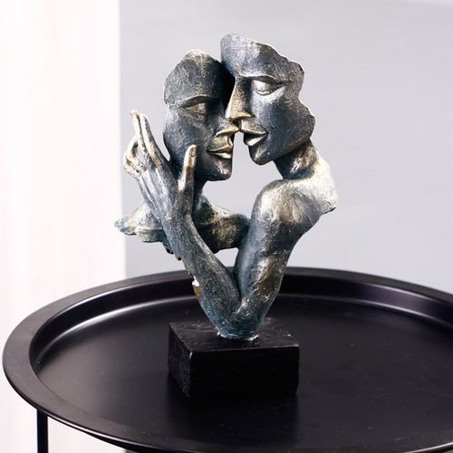 ArtEnsemble – Elegant Skulptur av Sammenkobling Luvikno