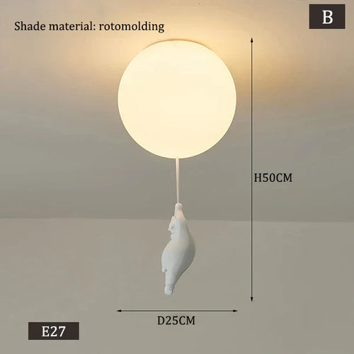 Hengende Bjørn Ballonger Lampe | Luvikno