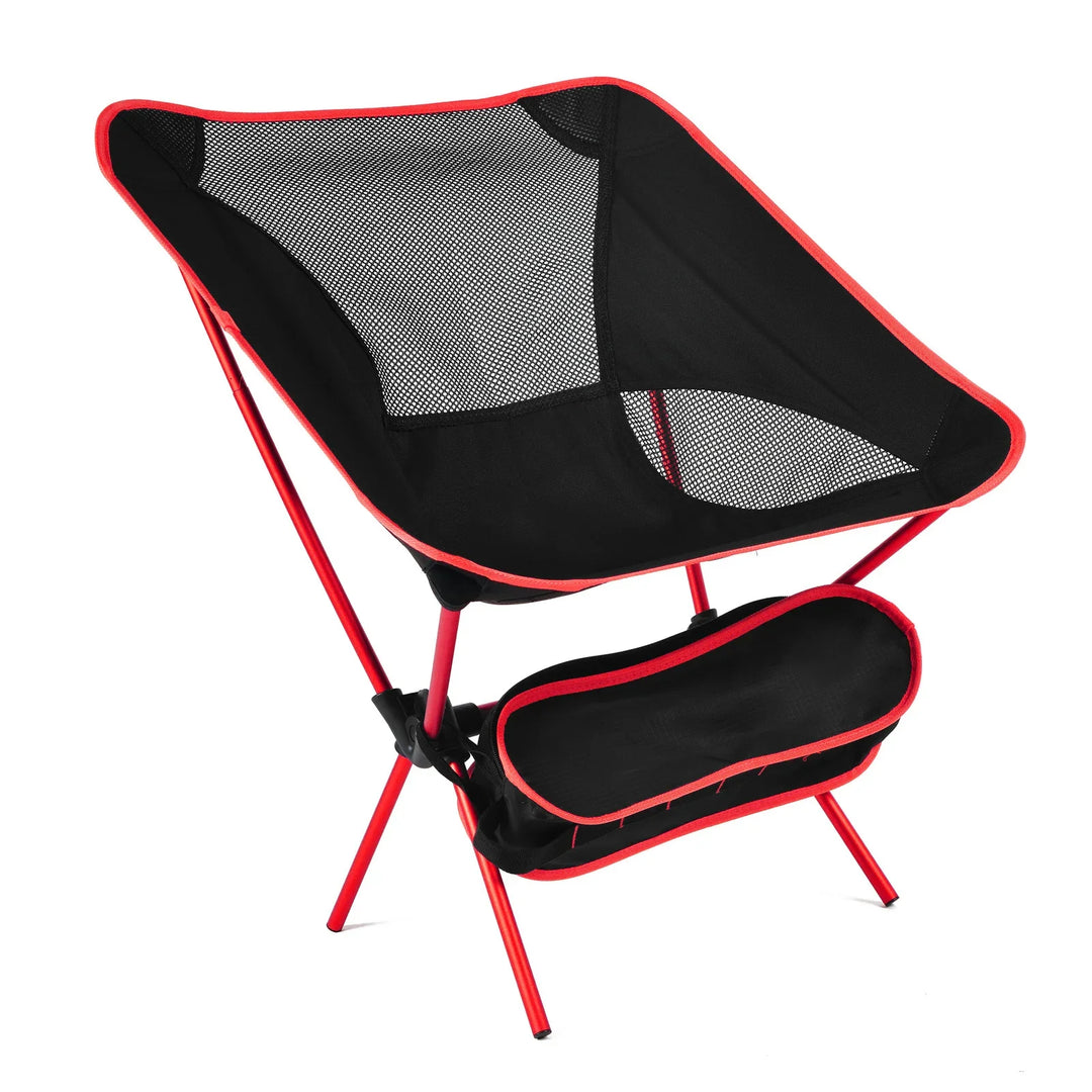 Luvikno | Campingstol & strandteppe sett Flexora | Ultralett & sammenleggbar | Inkluderer sandfri piknikmatte | For strand, fotturer & fiske