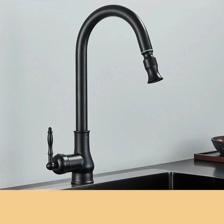Luvikno | VintageTap Antikk Messing Kjøkkenkran – Retro Stil Blandebatteri med Svingtut