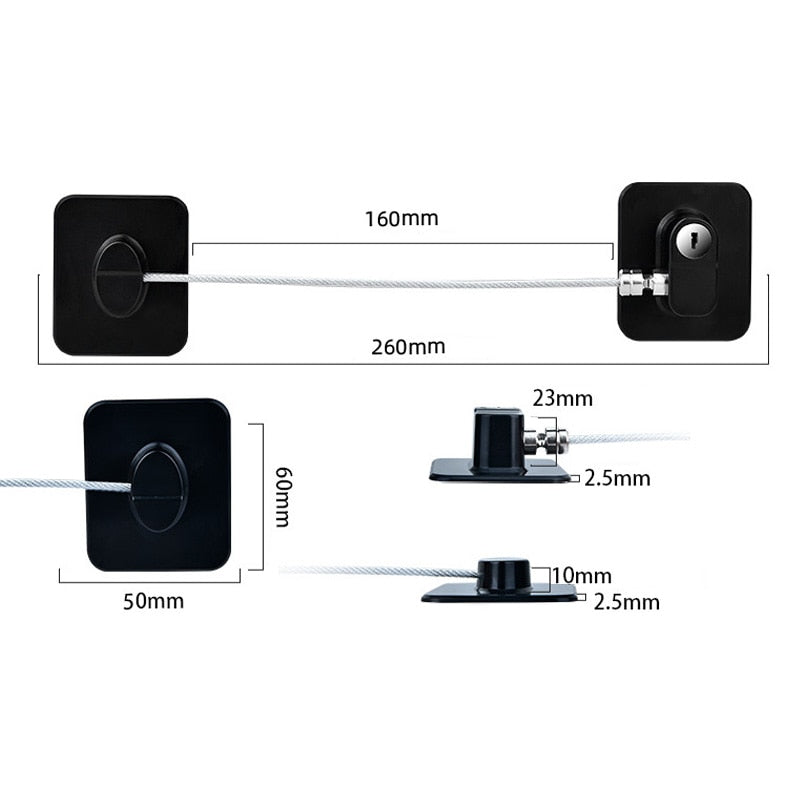 Safe Baby Secure Door Cabinet Lock | Luvikno