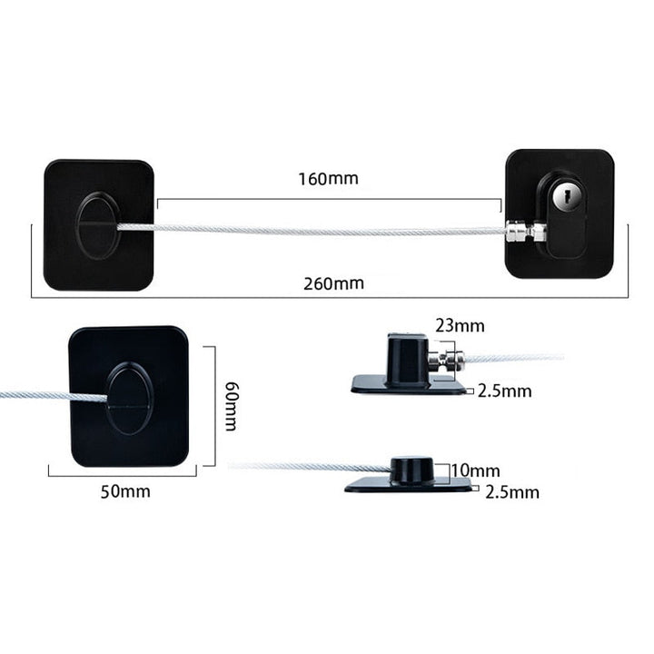 Safe Baby Secure Door Cabinet Lock | Luvikno