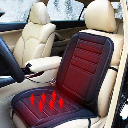 Luvikno | HeatRide Oppvarmet Bilsittepute – 12V Minne Skum Sitte- og Ryggvarme