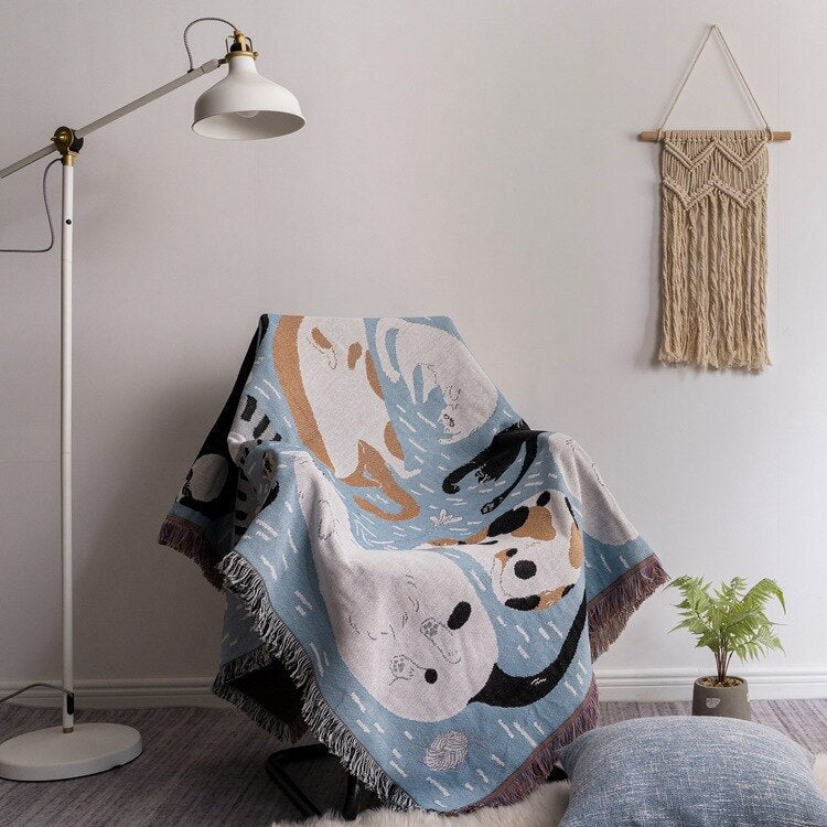 Vintage Pumpkin Sofa Cover Luviknoanket | Luvikno