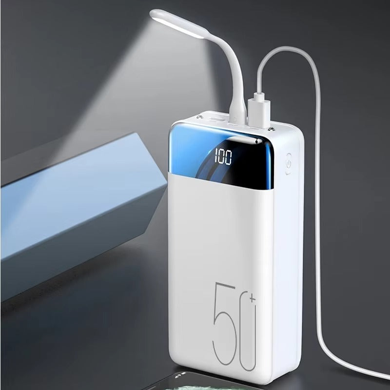 Luvikno | 50,000mAh Ultra-Høy Kapasitet Power Bank – Super Rask Lading for Telefoner, Nettbrett & Laptoper