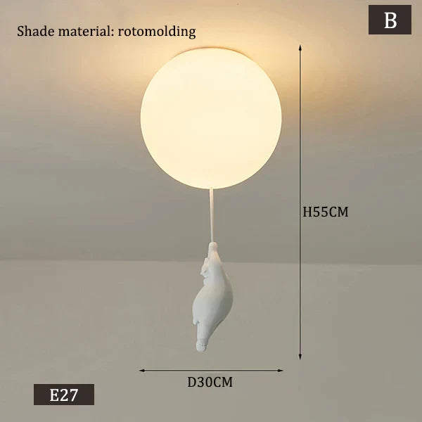 Hengende Bjørn Ballonger Lampe | Luvikno