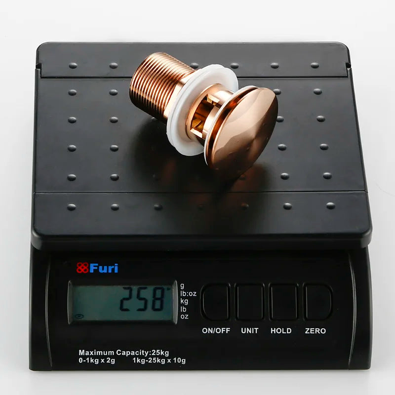 Bagnolux Rose Gold Sink Drain Valve Luvikno