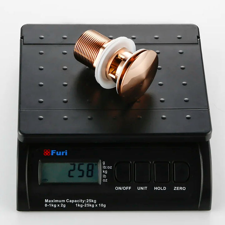 Bagnolux Rose Gold Sink Drain Valve Luvikno