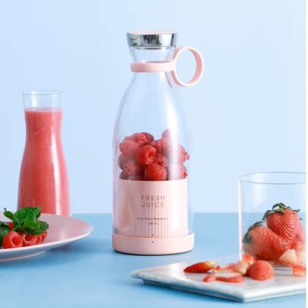 Bærbar Elektrisk Trådløs Juicer Blender – 350ML Reisevennlig Smoothie Maker Luvikno