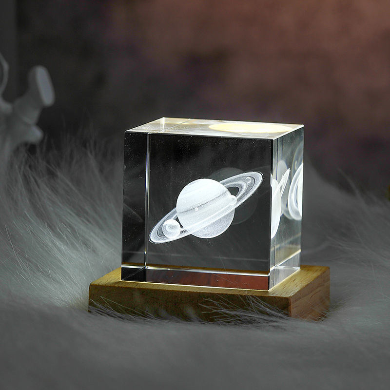 3D Krystall Torg Moon Nattlys | Luvikno