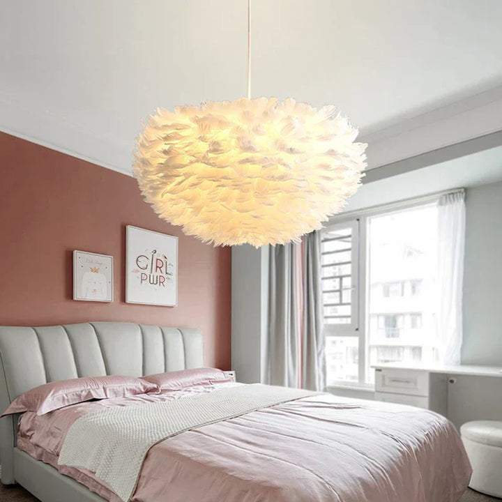 Cloud Like Realistic Feather Chandelier | Luvikno