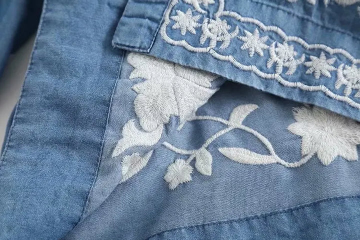 Luvik | Denim Bloom Cardigan