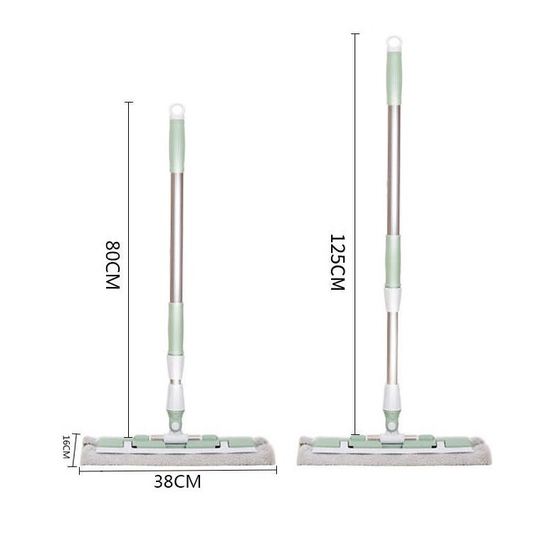 360 Grad Teleskopisk Stor Flat Mop | Luvikno