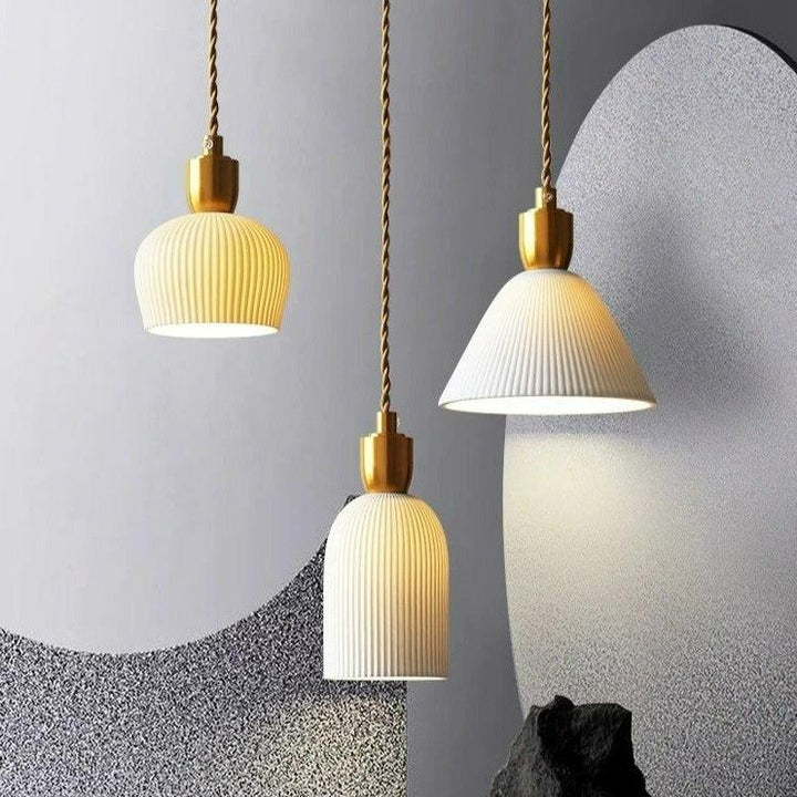 Moderne nordiske keramiske pendellamper | Luvikno