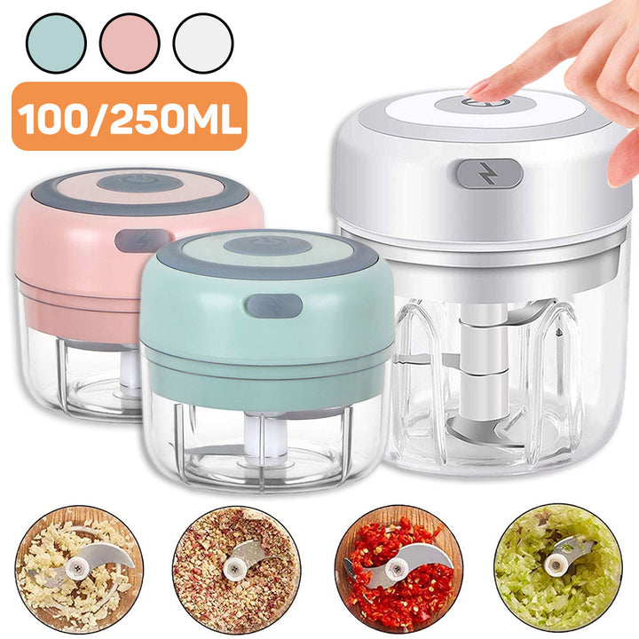 Mini Elektrisk Hvitløkshakker 100mL | Luvikno