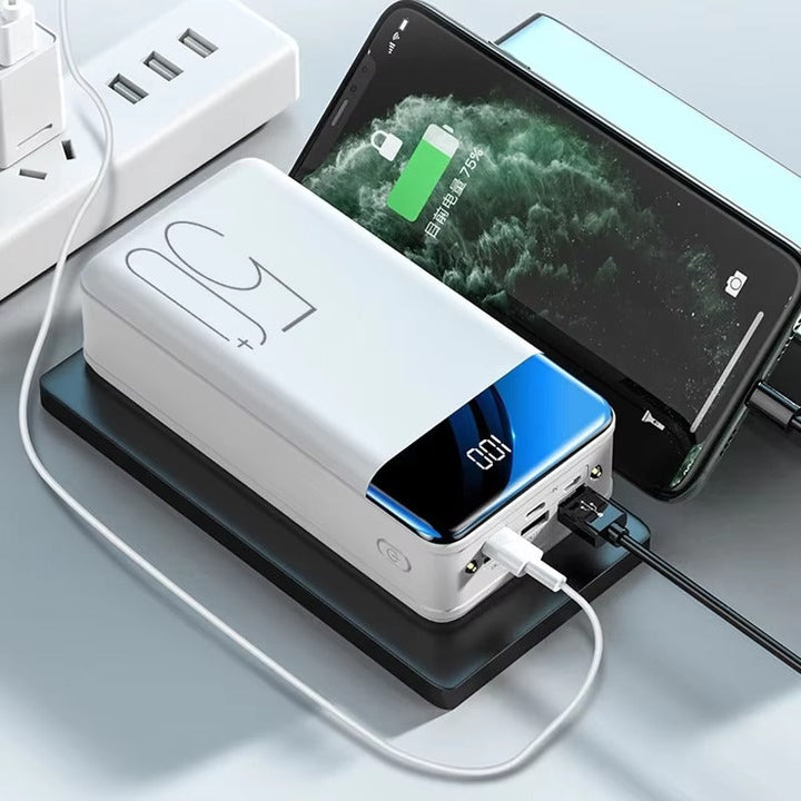 Luvikno | 50,000mAh Ultra-Høy Kapasitet Power Bank – Super Rask Lading for Telefoner, Nettbrett & Laptoper