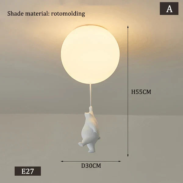 Hengende Bjørn Ballonger Lampe | Luvikno