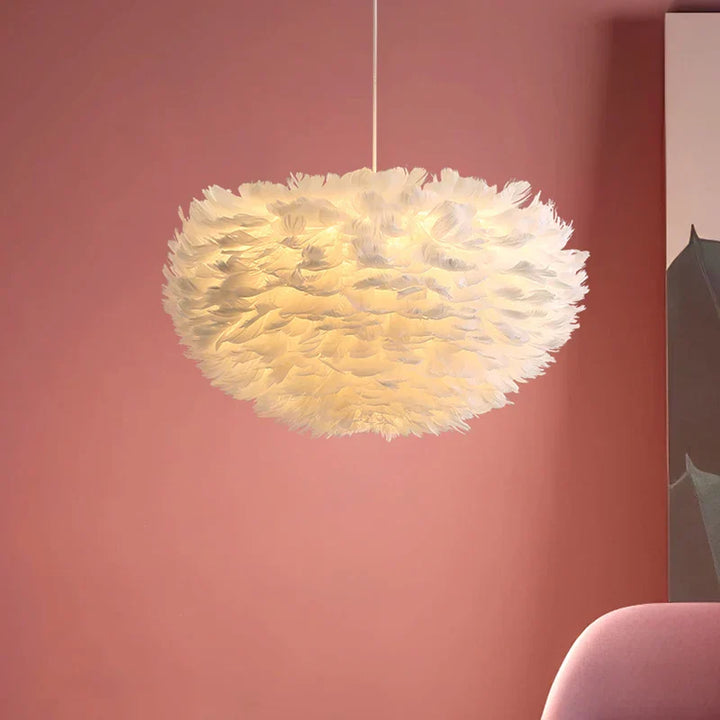 Cloud Like Realistic Feather Chandelier | Luvikno