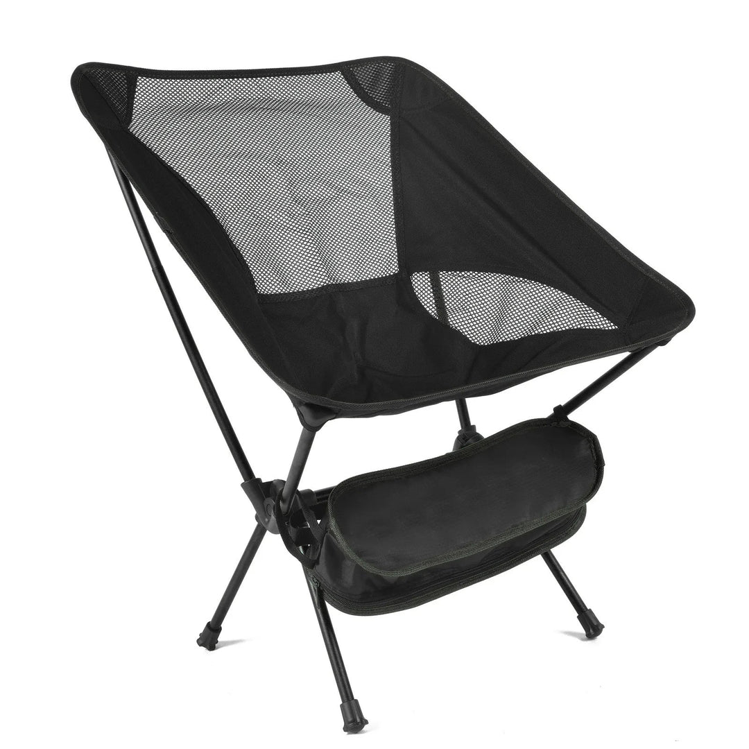 Luvikno | Campingstol & strandteppe sett Flexora | Ultralett & sammenleggbar | Inkluderer sandfri piknikmatte | For strand, fotturer & fiske