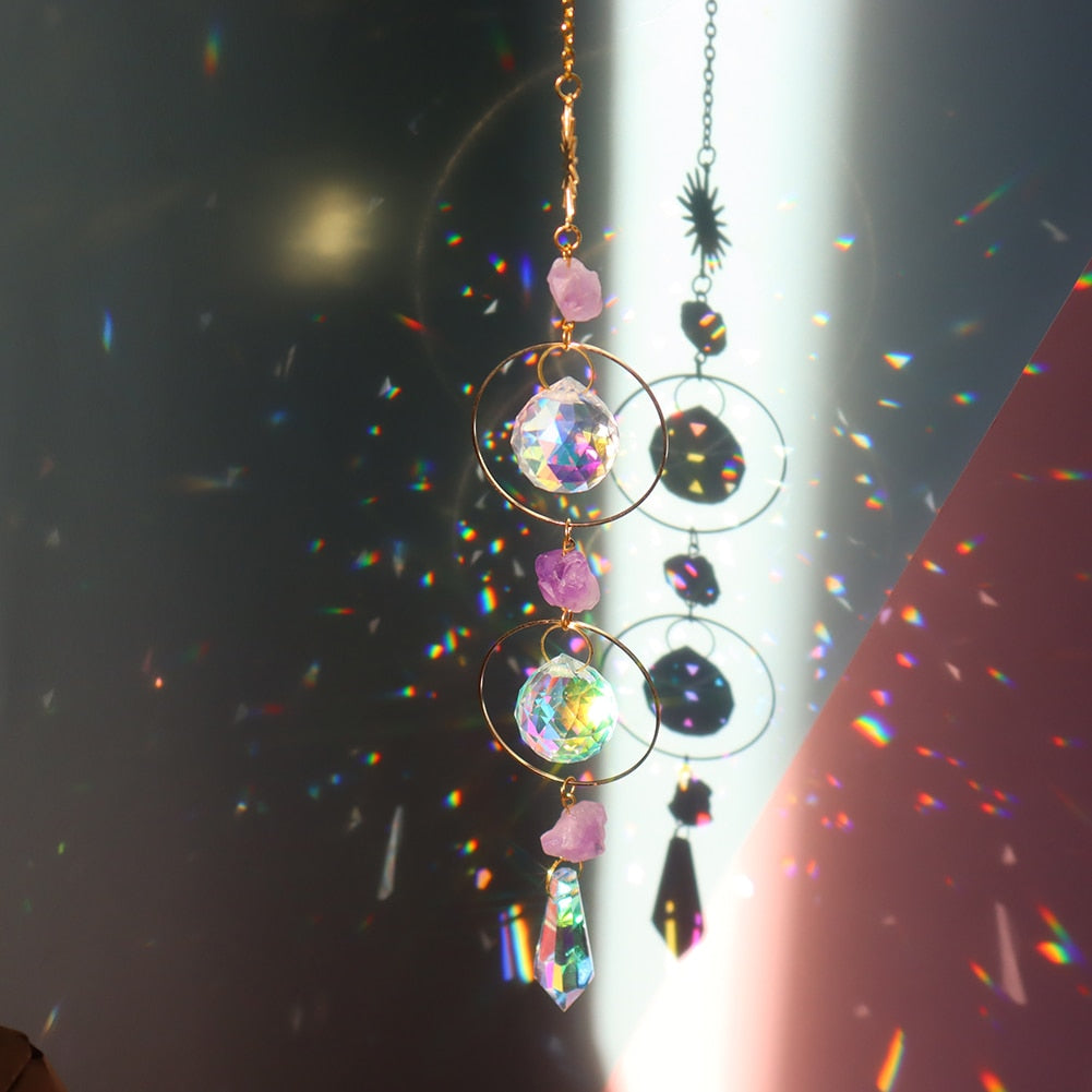 Dream Combo Symphony Crystal Vindklokke Måne Solfanger | Luvikno