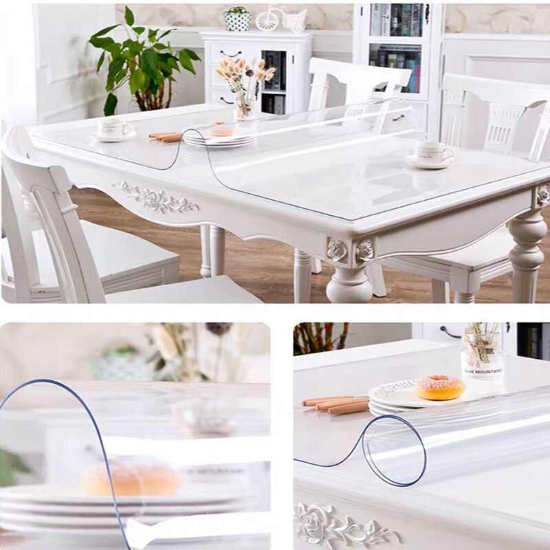 Myk Klar Beskyttelsesbelegg Transparent Bordmatte | Luvikno