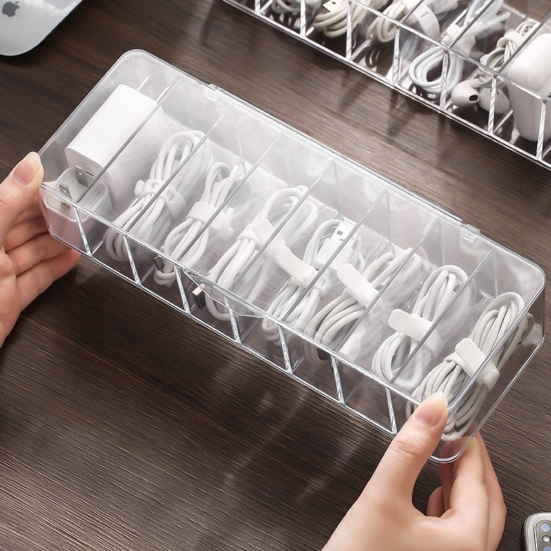 Transparent Kabel Organizer Boks | Luvikno