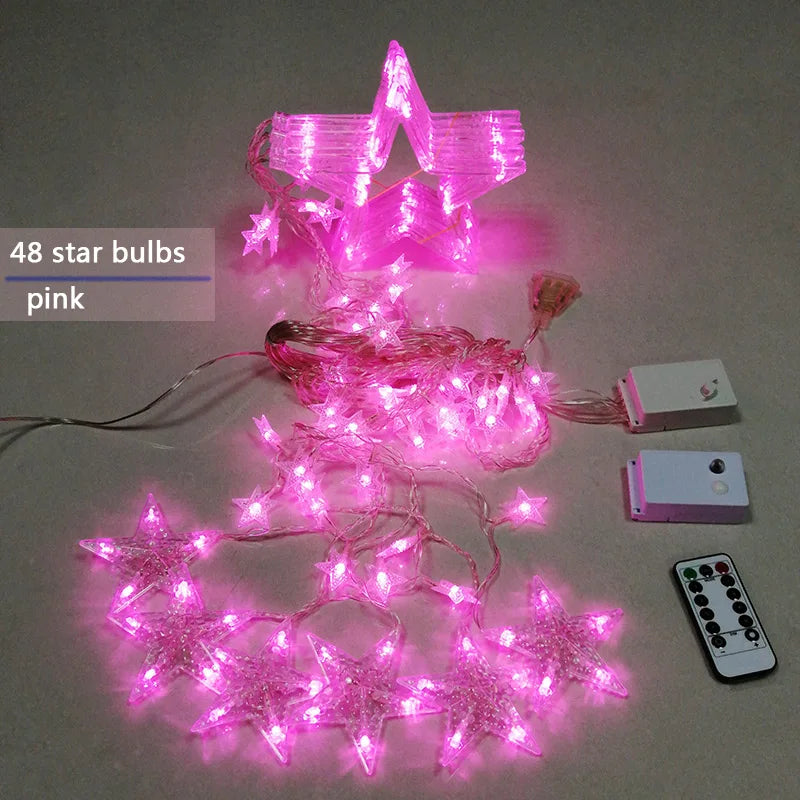 LED Star Garland - StarryGlow | Luvikno