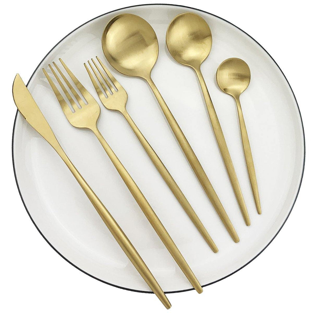 Luvikno | Minimalistisk Bestikk 36 Stykker I Rustfritt Stål: Eleganse Og Holdbarhet