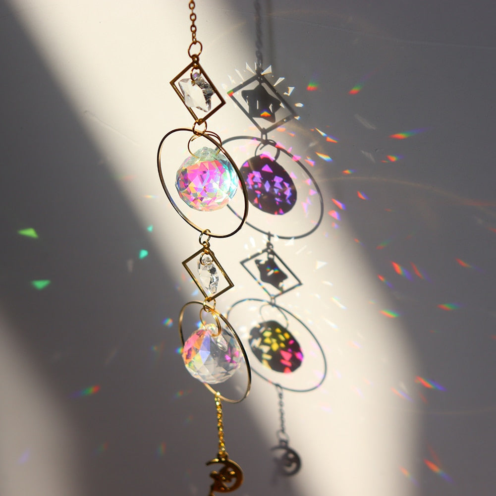 Dream Combo Symphony Crystal Vindklokke Måne Solfanger | Luvikno
