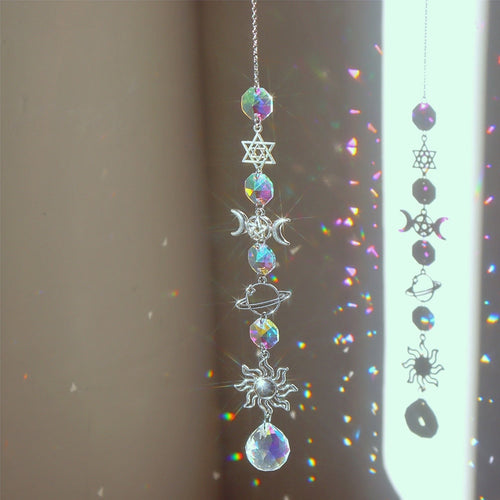 Dream Combo Symphony Crystal Vindklokke Måne Solfanger | Luvikno