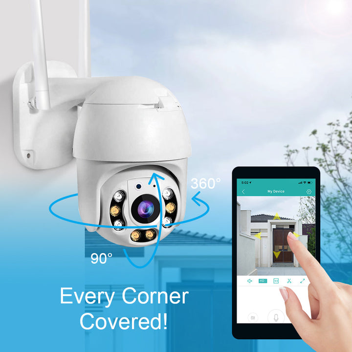 SecureView 360 – Trådløst sikkerhetskamera med 360° dekning | Luvikno