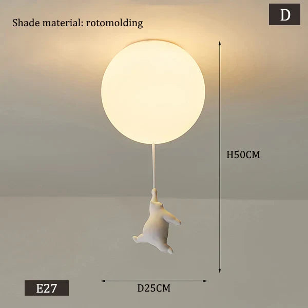Hengende Bjørn Ballonger Lampe | Luvikno