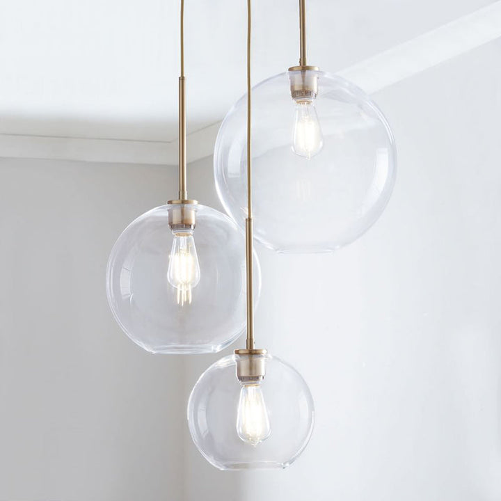 Moderne Glass Sphere Pendellamper | Luvikno