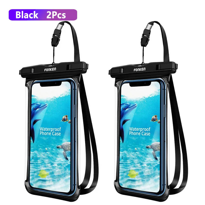 Luvikno | Vanntett Smartphone Etui DryVault | Full View Design | Side Tilgang | Med Bærebelte
