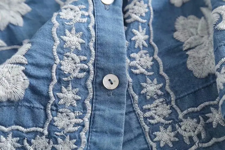 Luvik | Denim Bloom Cardigan