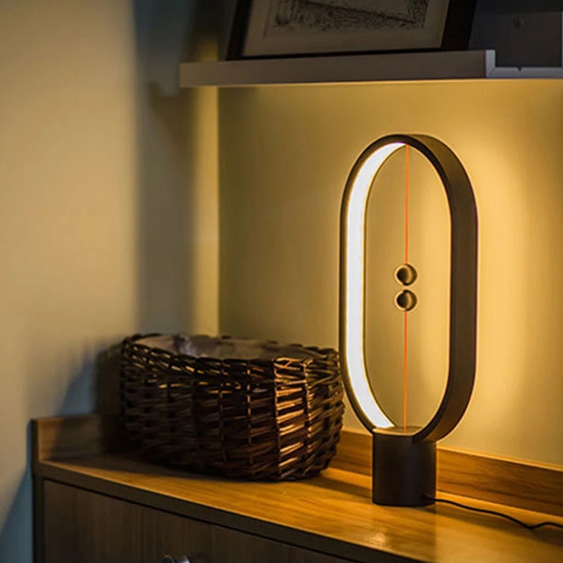 GlowSphere Bordlampe - Atmosfærisk Belysning for Hjemmet Luvikno