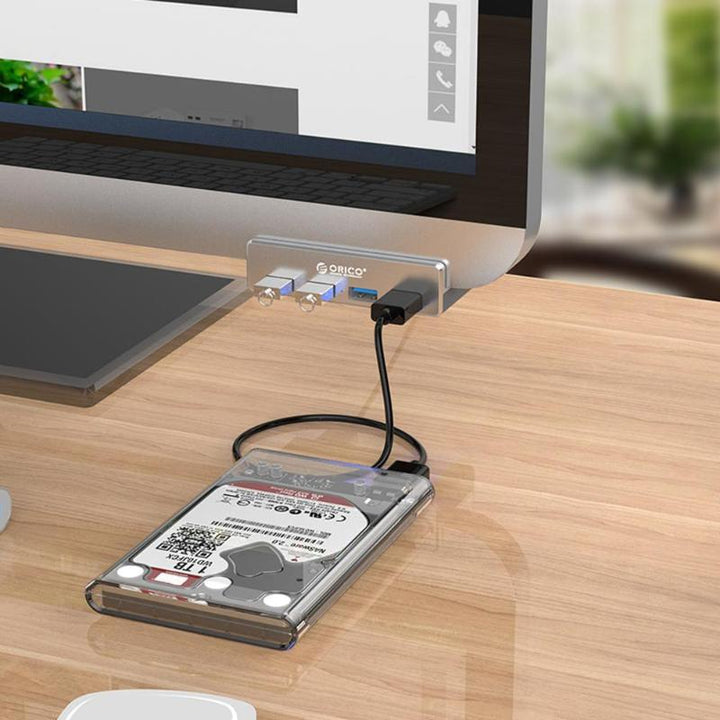 4 Port Klipp-Type USB 3.0 Aluminiums Hub | Luvikno