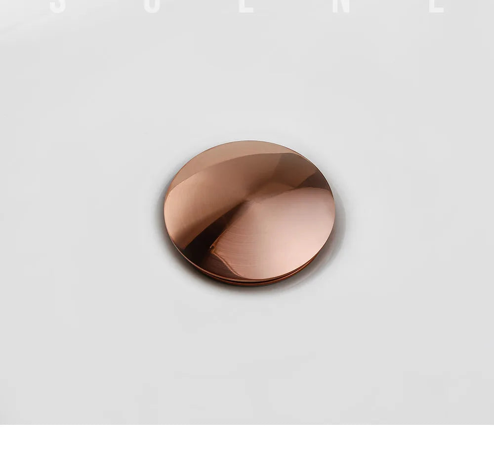 Bagnolux Rose Gold Sink Drain Valve Luvikno