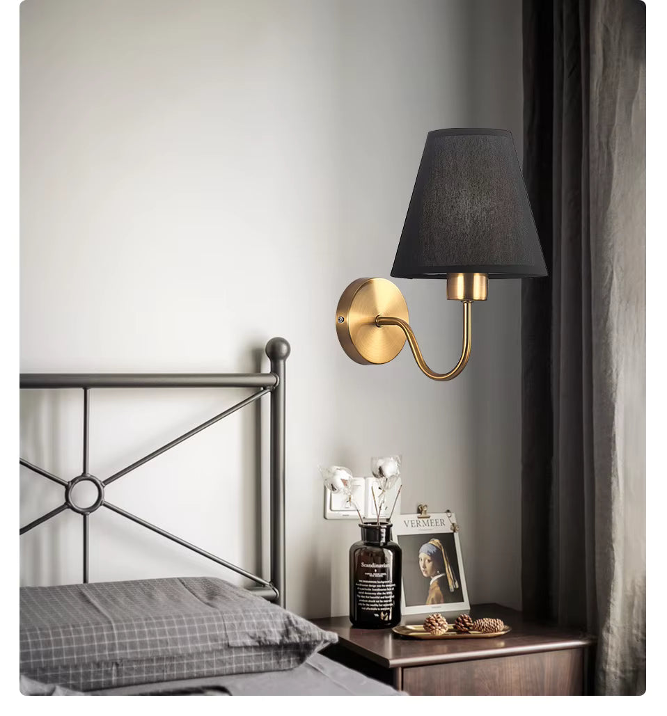 Luvikno | RusticGlow - Vegglampe av Stoff i Amerikansk Stil