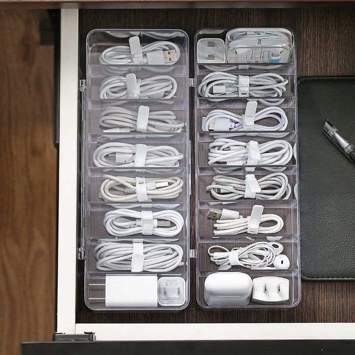 Transparent Kabel Organizer Boks | Luvikno