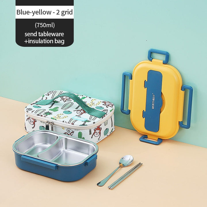 Rustfritt Stål Multi Rom Kids Matboks | Luvikno
