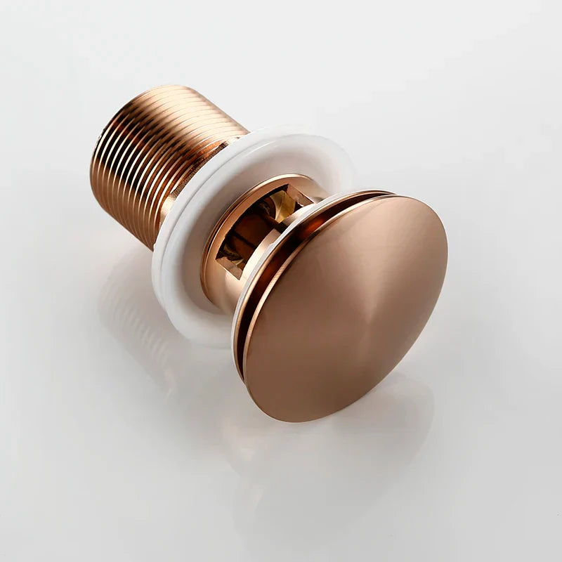 Bagnolux Rose Gold Sink Drain Valve Luvikno