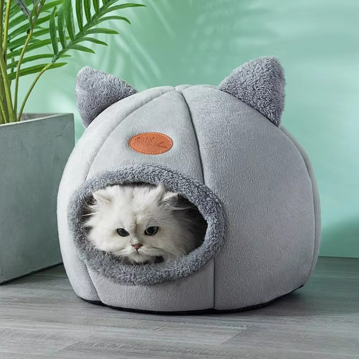 Cozy Cave Vinter Katt- og Lite Hundeseng Luvikno
