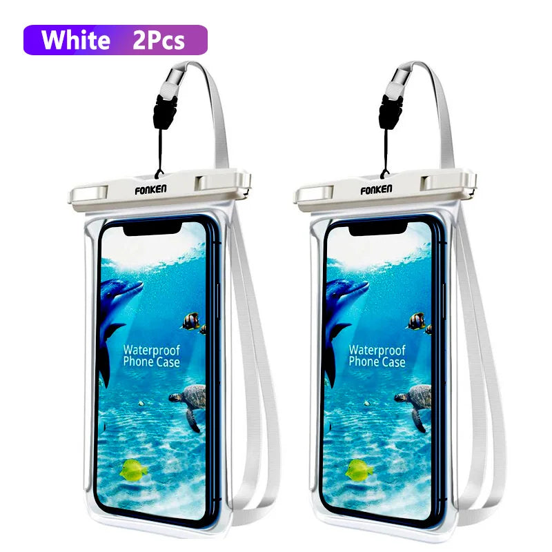 Luvikno | Vanntett Smartphone Etui DryVault | Full View Design | Side Tilgang | Med Bærebelte