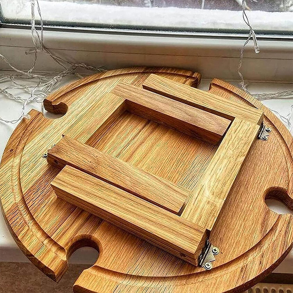 Luvikno | GourmetElegance Charcuterie Board Organizer | Sofistikert organizer for kjøtt og ost med stil
